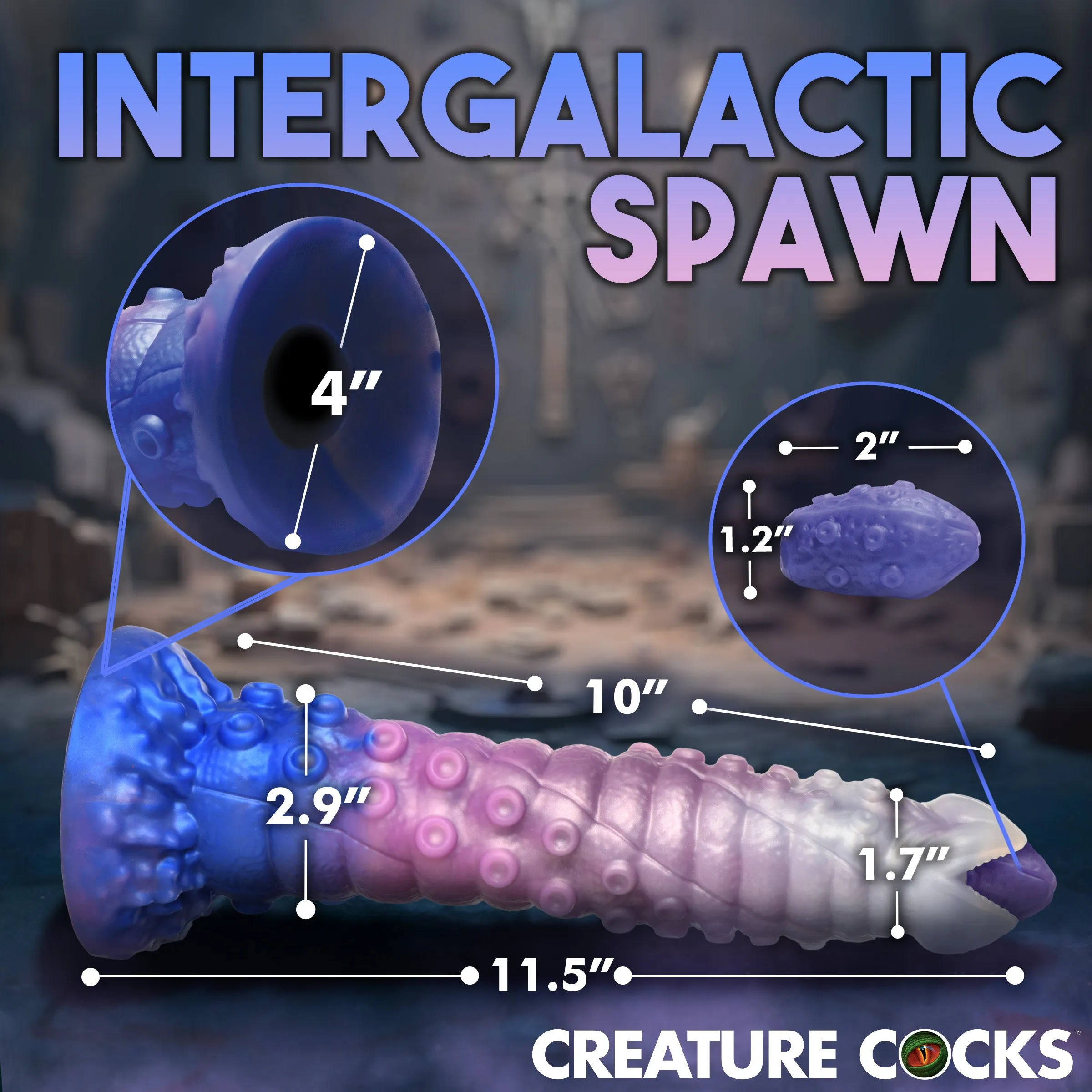 Tenta-queen Ovipositor Dildo w/ Eggs