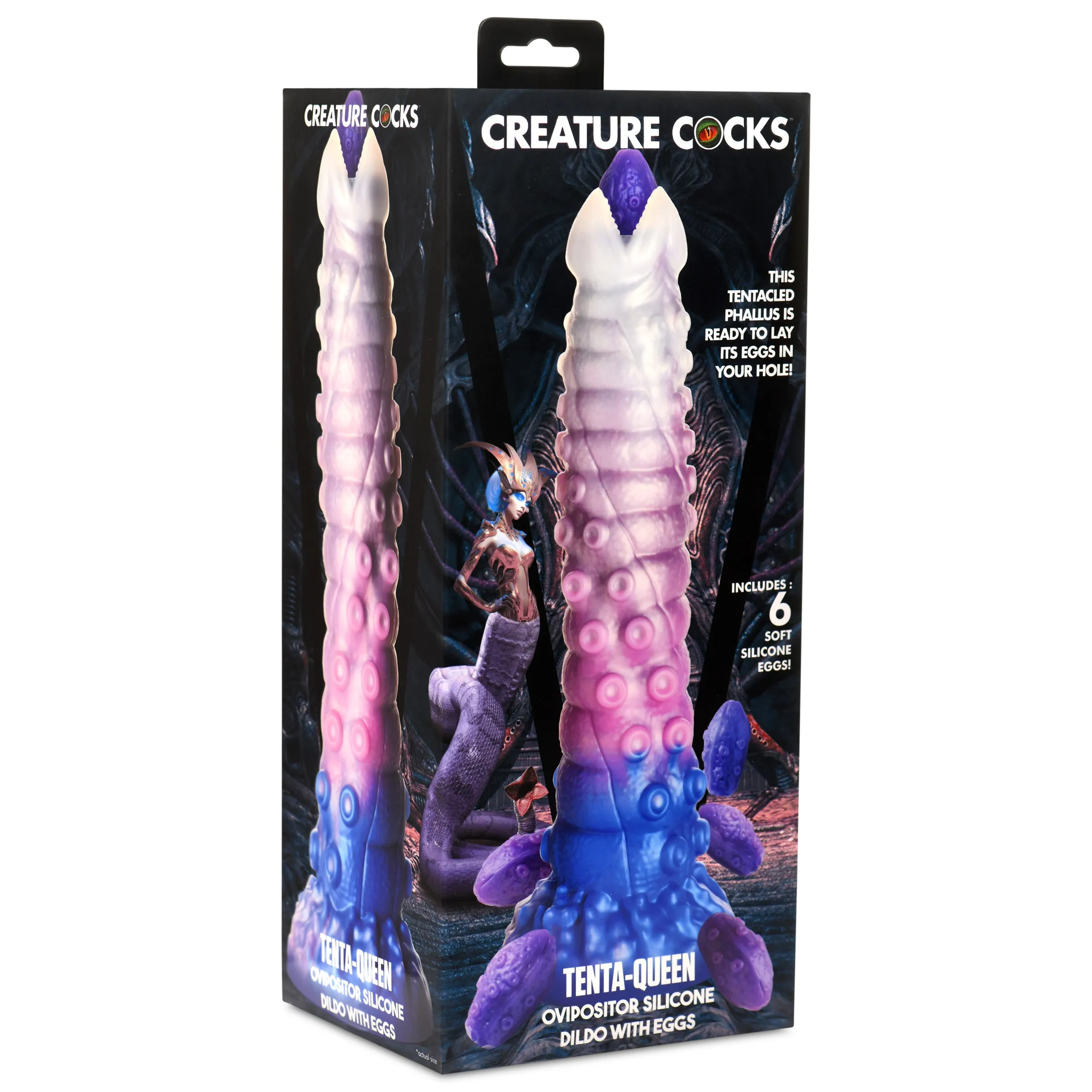 Tenta-queen Ovipositor Dildo w/ Eggs