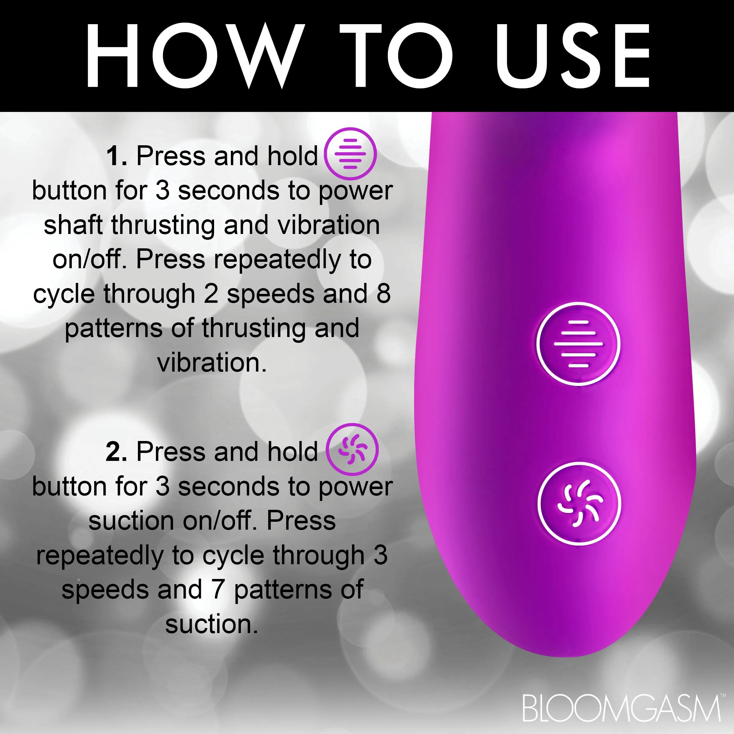 Thrust Wave Thrusting And Sucking Rabbit Vibrator
