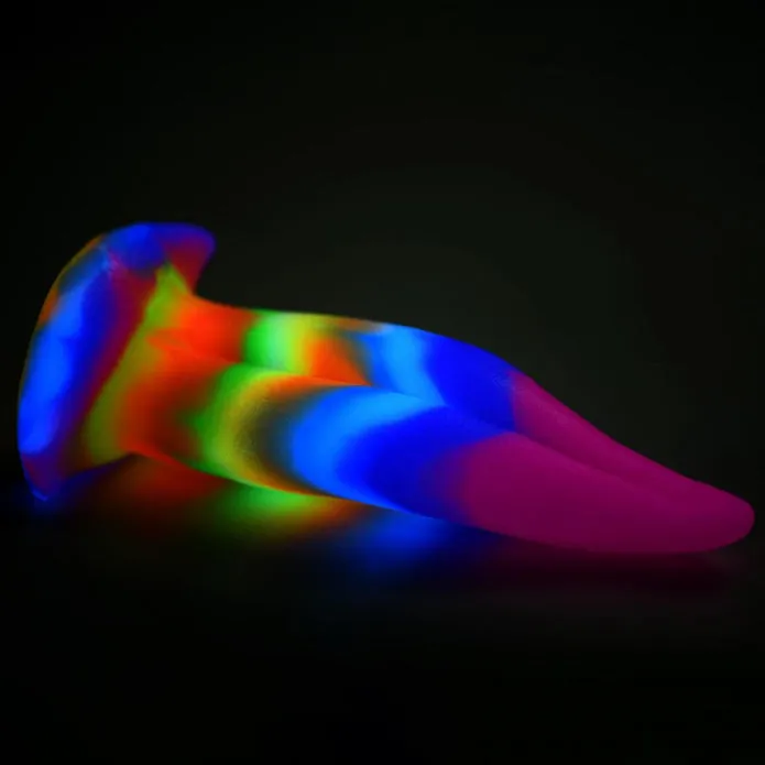 Unicorn Kiss Unicorn Tongue Glow-in-the-dark 8.5 Inch Silicone Dildo