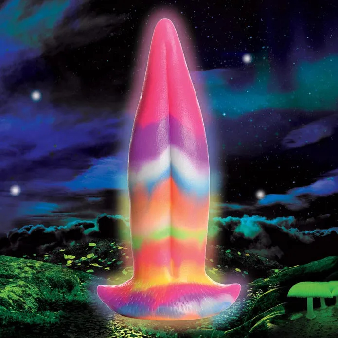 Unicorn Kiss Unicorn Tongue Glow-in-the-dark 8.5 Inch Silicone Dildo