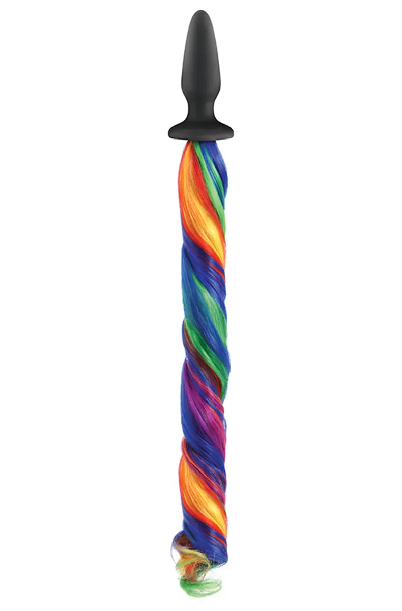 Unicorn Tails Butt Plug in Rainbow