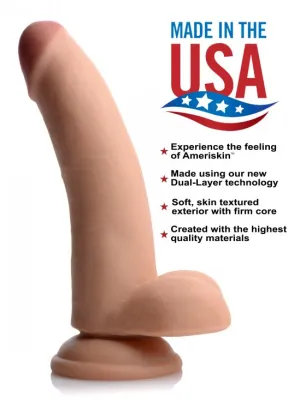 Usa Cocks 8 Ultra Real Dual Layer Dildo - Flesh