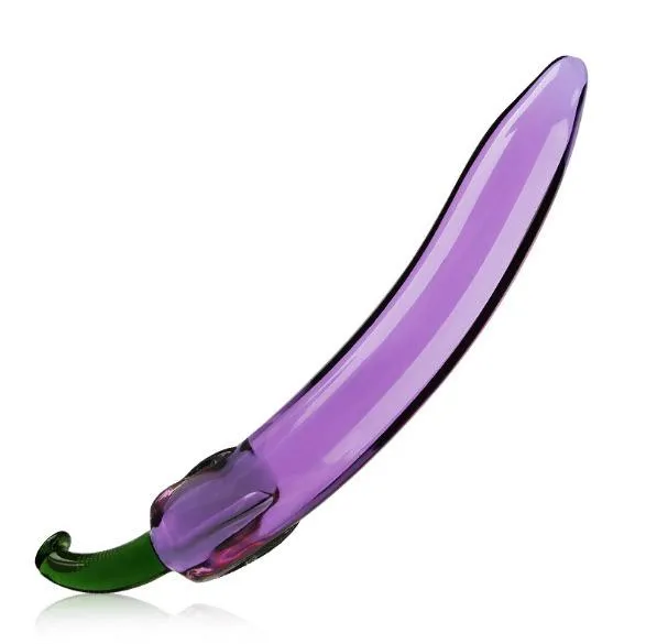 Vegetable Spiral C&G-Spot Sensual Glass Dildo
