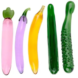 Vegetable Spiral C&G-Spot Sensual Glass Dildo