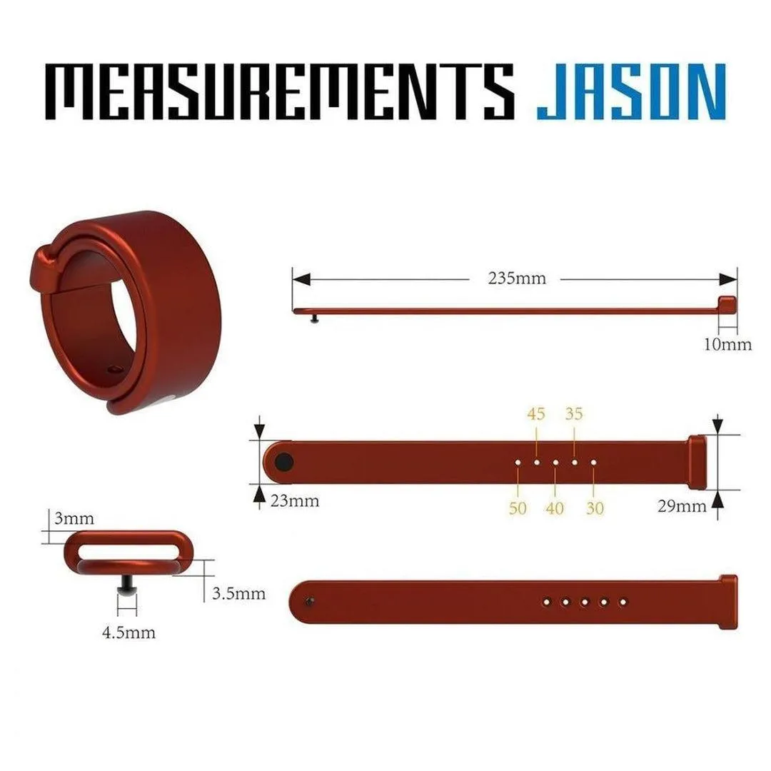 Velv'Or Rooster Jason Adjustable Hard Silicone Cock Ring - Red