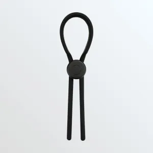 Velv'Or Rooster Ragnar Adjustable Lasso String Cock Ring - Black