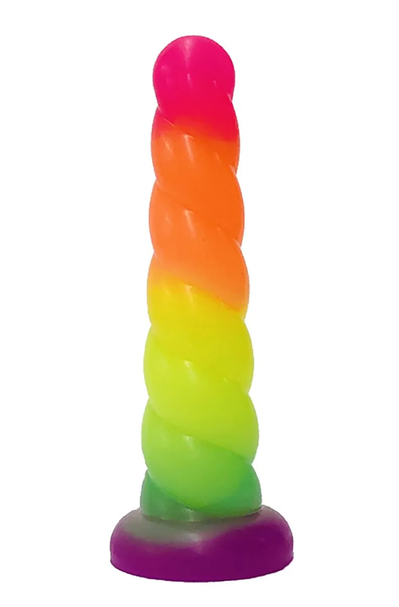 Vibrant Rainbow Unicorn Dildo