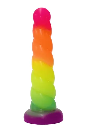 Vibrant Rainbow Unicorn Dildo