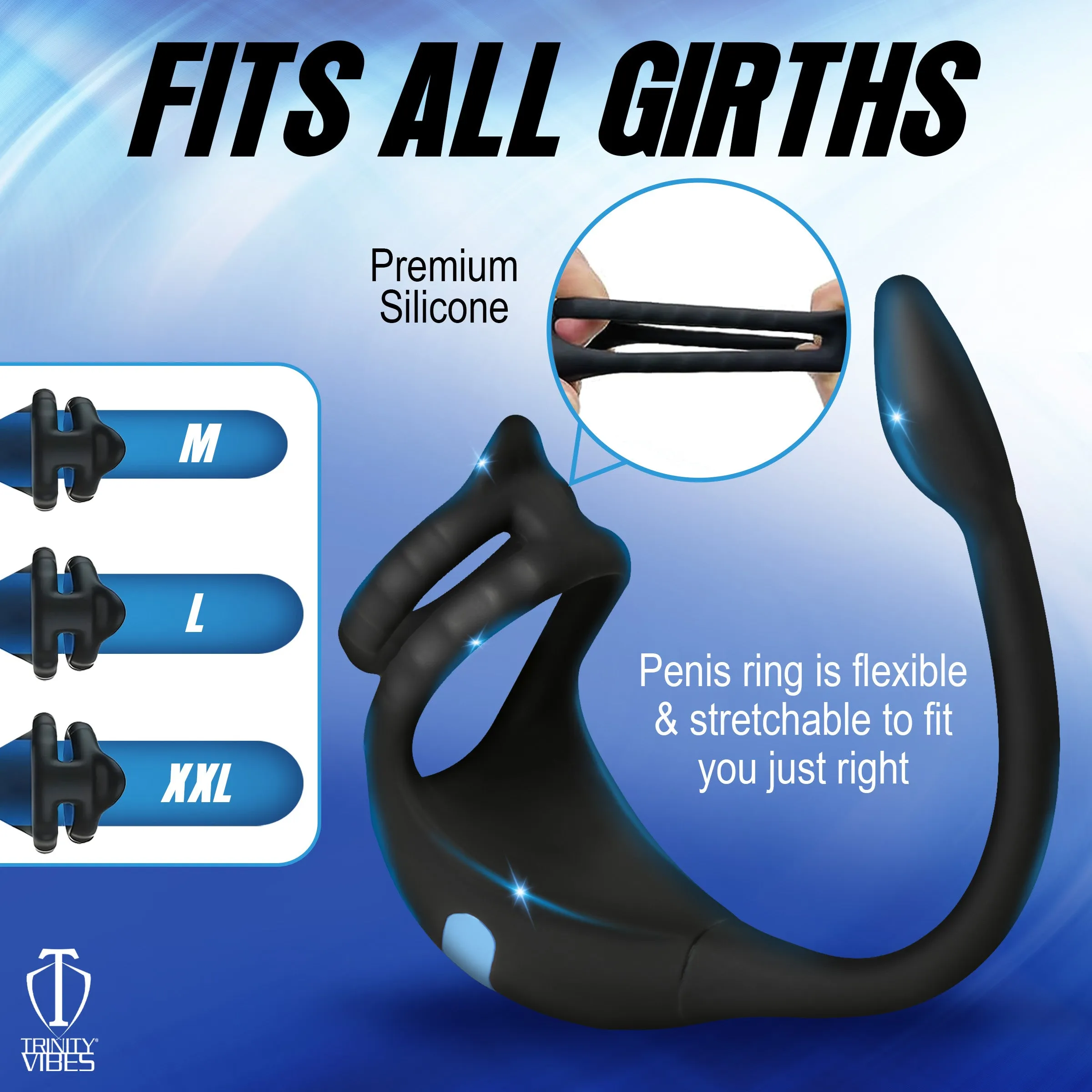 Vibrating C-Ring & Anal Stimulator