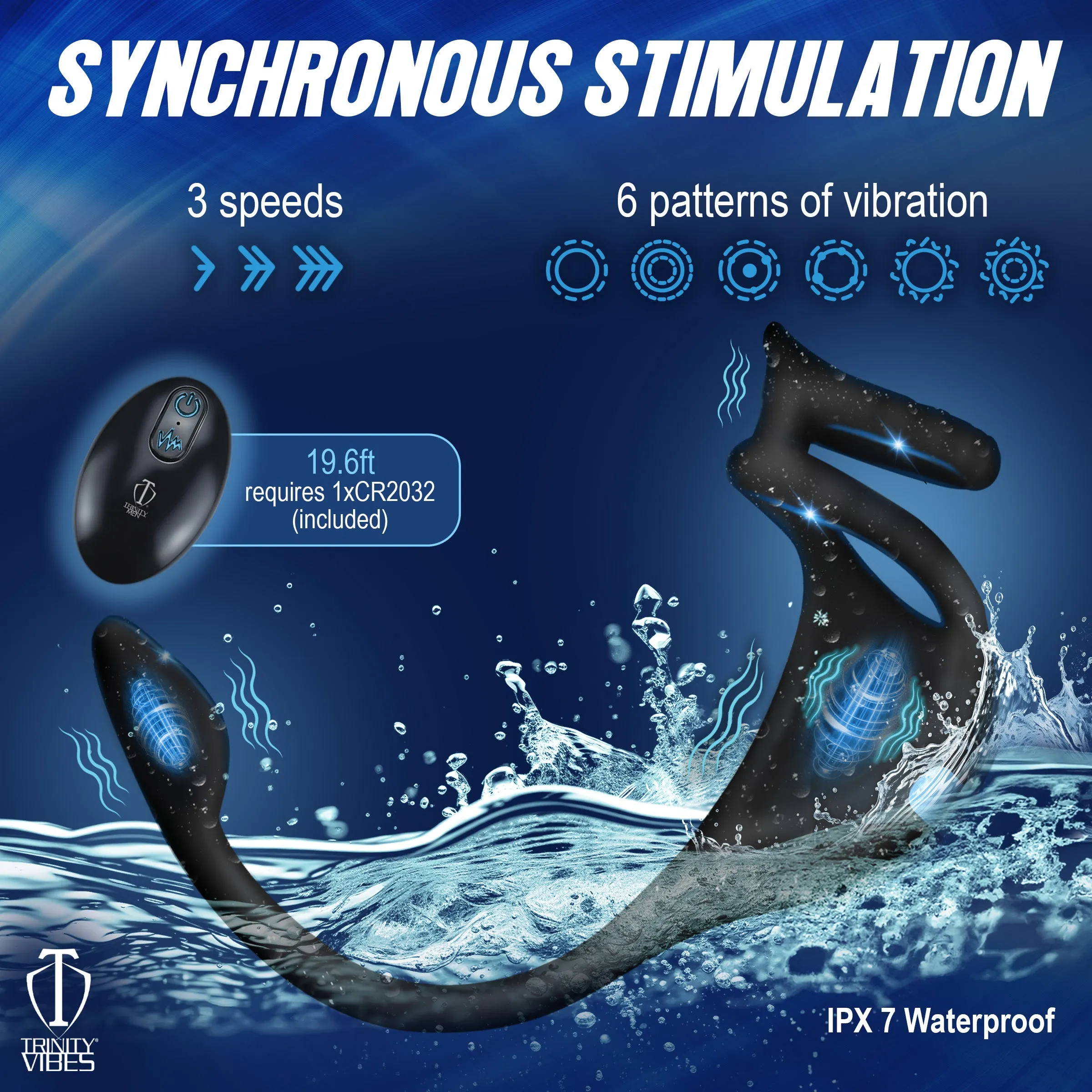 Vibrating C-Ring & Anal Stimulator