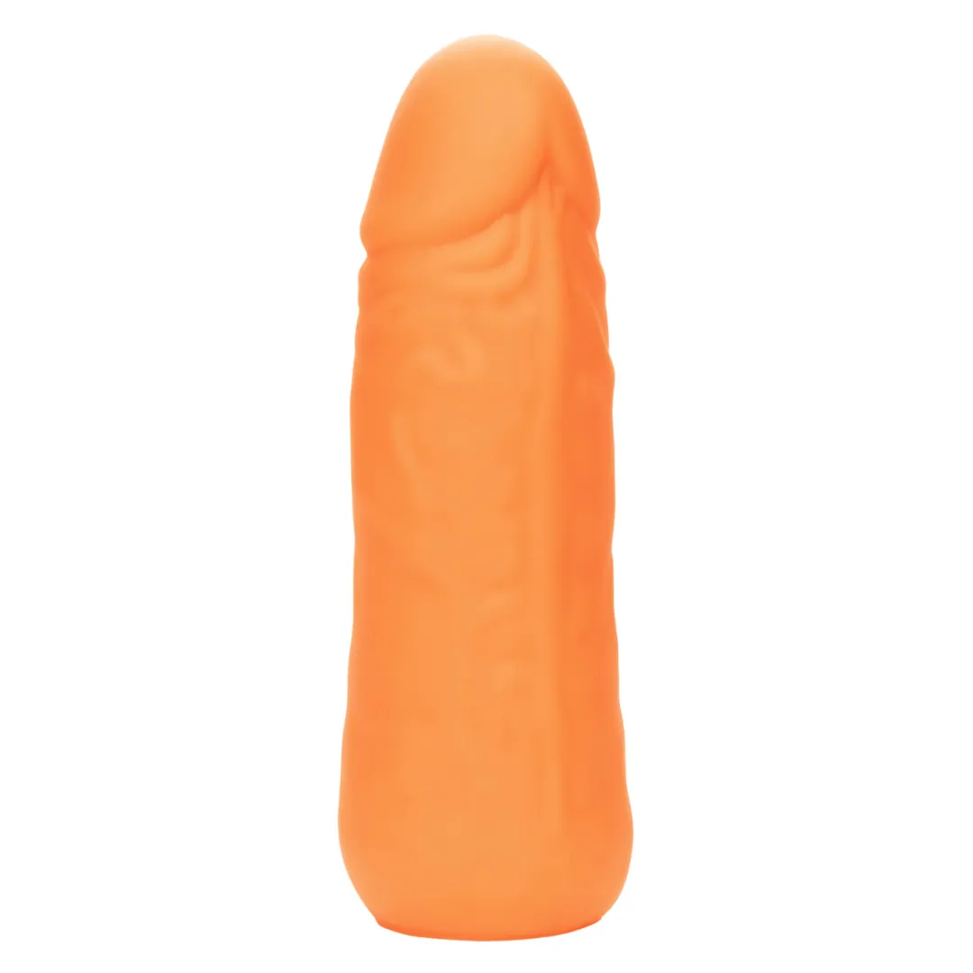 Vibrating Stud Mini Cock Shaped Bullet Vibrator - Orange