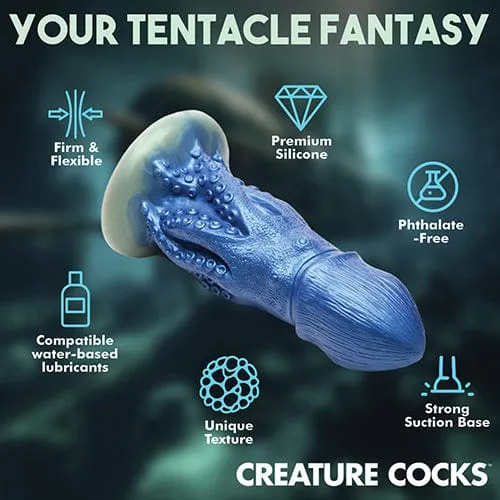 XR - Creature Cocks Cocktopus Octopus Silicone Dildo 8.3 (Blue)