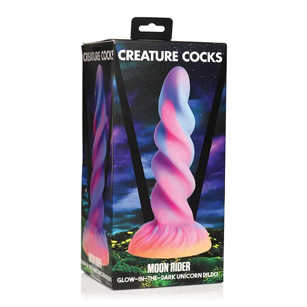 XR - Creature Cocks Glow in the Dark Moon Rider Unicorn Dildo 8 (Multi Colour)