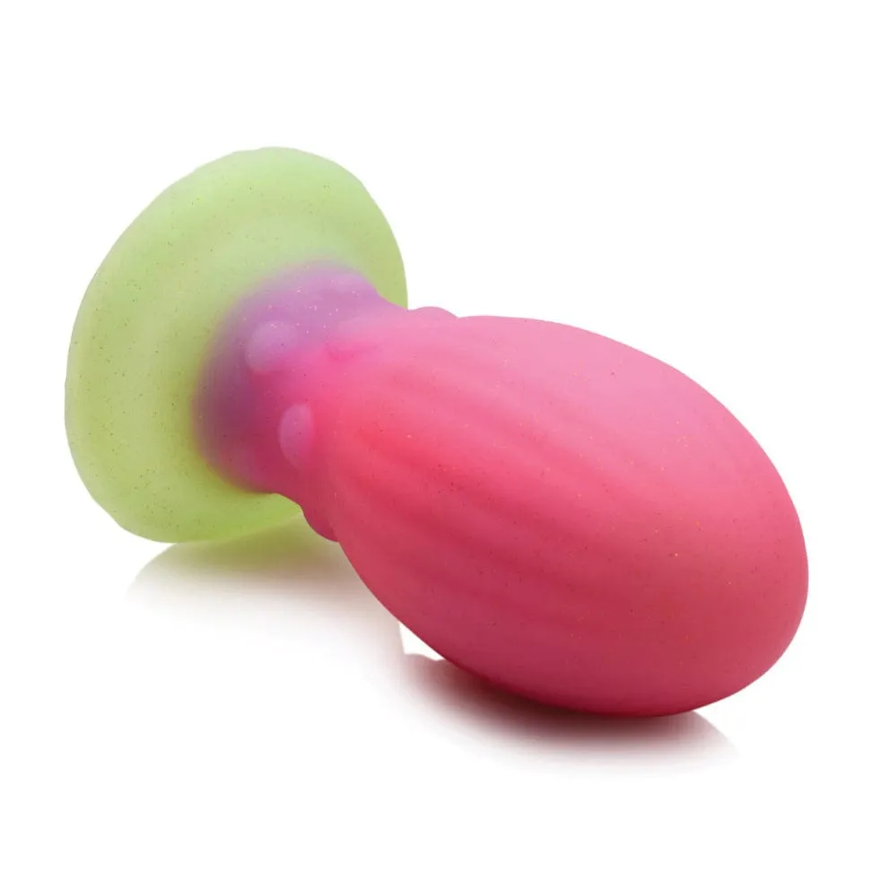 XR - Creature Cocks Glow in the Dark Xeno Silicone Egg Large 5.25 (Multi Colour)