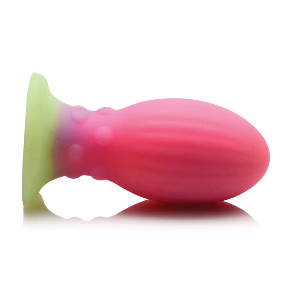 XR - Creature Cocks Glow in the Dark Xeno Silicone Egg Large 5.25 (Multi Colour)