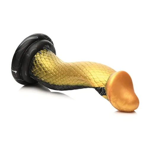 XR - Creature Cocks Golden Snake Silicone Dildo 9 (Gold)