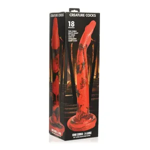 XR - Creature Cocks King Cobra X Large Silicone Dildo 18 (Red)