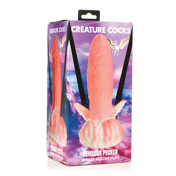 XR - Creature Cocks Pegasus Pecker Winged Silicone Dildo 8.5 (Pink)