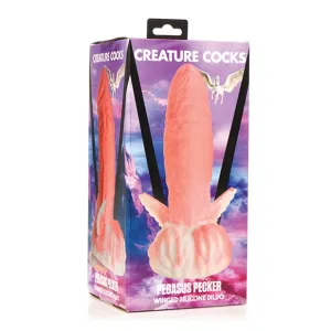 XR - Creature Cocks Pegasus Pecker Winged Silicone Dildo 8.5 (Pink)