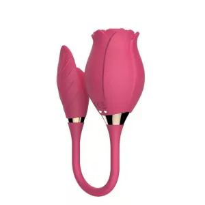 YW Clit Sucking & G-Spot Vibrating Rose Vibrator 10-Modes