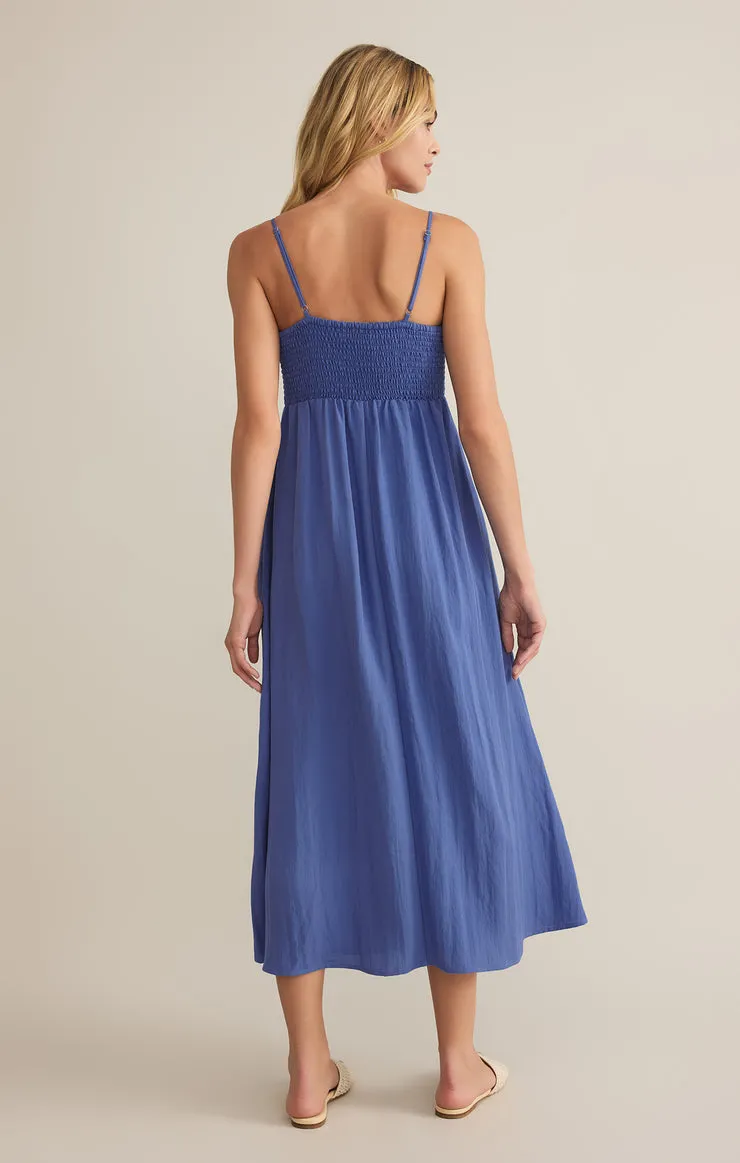 Z Supply Beachside Midi Dress - Blue Riviera